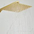 Gold Minimalist Wall-Mounted Shower Faucet